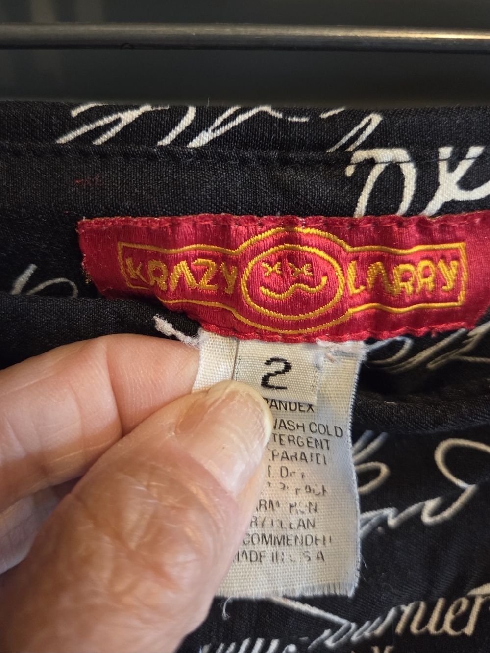 Crazy Larry Pull On Pants Size 2 View 2